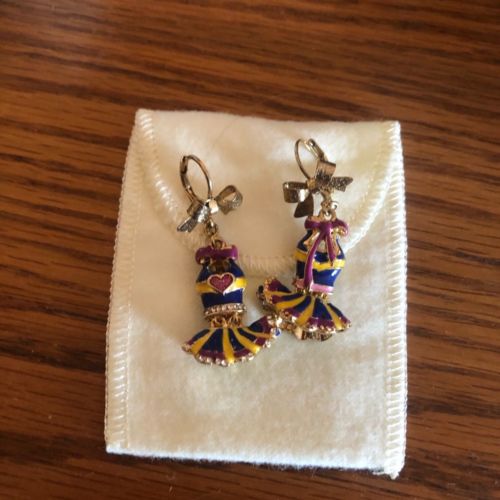 Betsy Johnson Cheerleader Earrings
